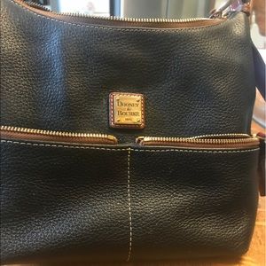 AUTHENTIC DOONEY  BOURKE BLACK LEATHER  BAG